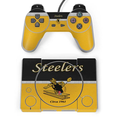 NFL Pittsburgh Steelers Vintage PlayStation Classic Bundle Skin